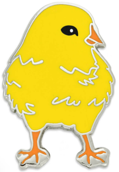 Chick Enamel Pin